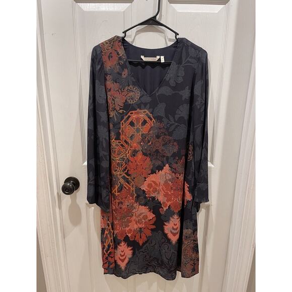 Soft Surroundings Santa Catarina Dress Long Sleeve Bohemian Women's Size XS - Picture 6 of 7